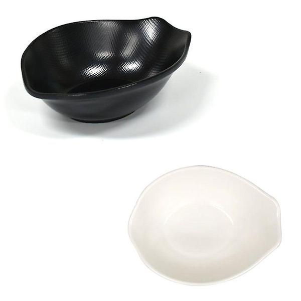 멜라민 카레 소스 그릇 소스볼 17x13.3cm 5호 크림
