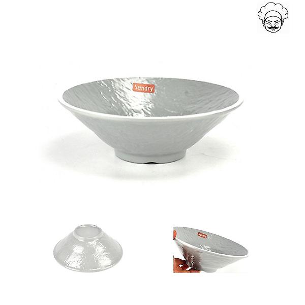  로코 그레이 U면기 멜라민그릇 2호