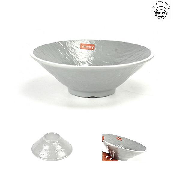  로코 그레이 U면기 멜라민그릇 3호