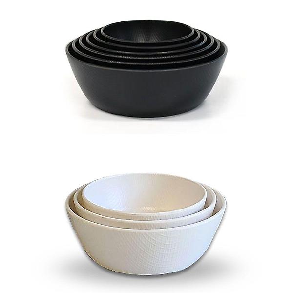  멜라민 한정식 대접 비빔밥 그릇 18.9x6.6cm 5호 블랙