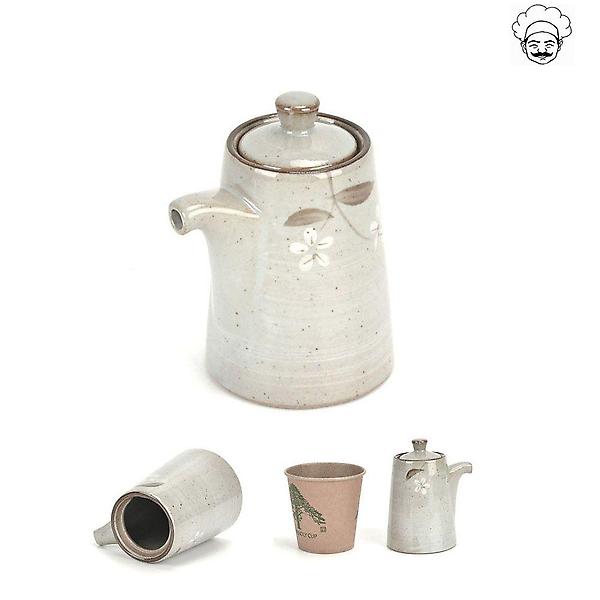  로코 설화 도자기 간장병 양념병