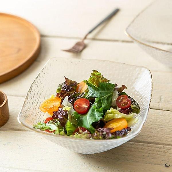  골드라인 깊은 곰보 유리 사각볼 대 18.5cm