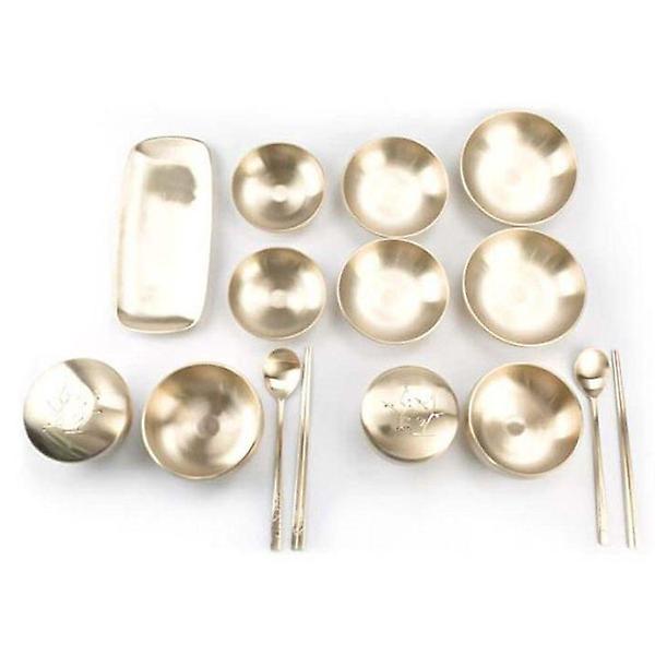  방짜유기 밥공기 대접 놋그릇 유기그릇 식기 칠첩 2인