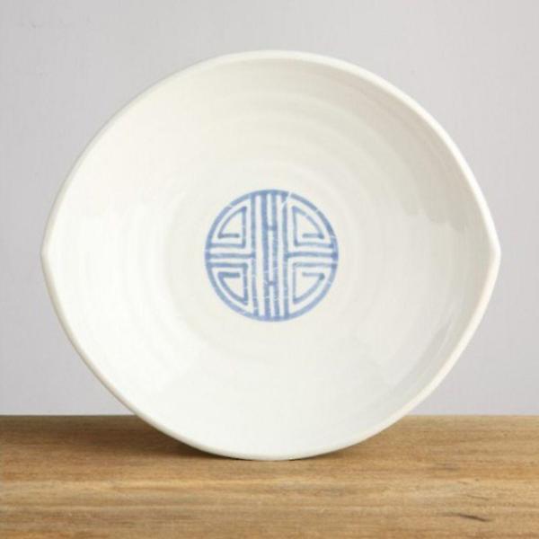  이천도자기 떡살백자 타원샐러드볼 2호 24cm