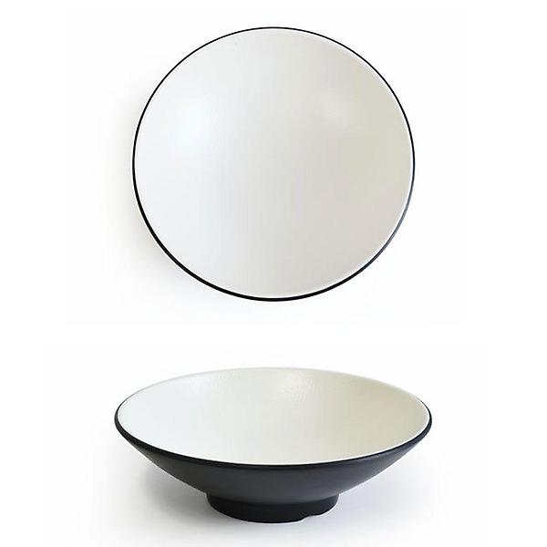 투톤 멜라민 중식 짜장면 짬뽕 우동 그릇 27.4cm 2호