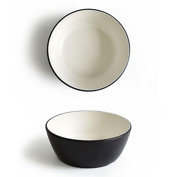  투톤 멜라민 한정식 국그릇 대접 13.6x5.3cm 3호
