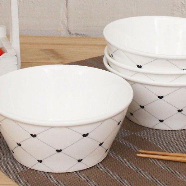  체크패턴 대접 4p 공기 대접 밥그릇 국그릇 도가지그릇