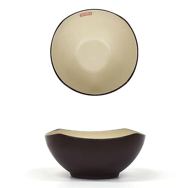  투톤 멜라민 대접 면그릇 비빔밥 그릇 19cm 2호