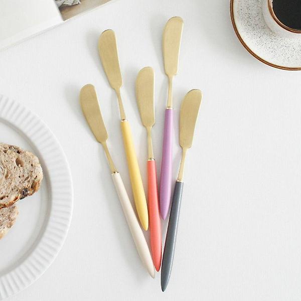  골드색 버터 슬라이스 치즈커터 이쁜 디저트 커트러리