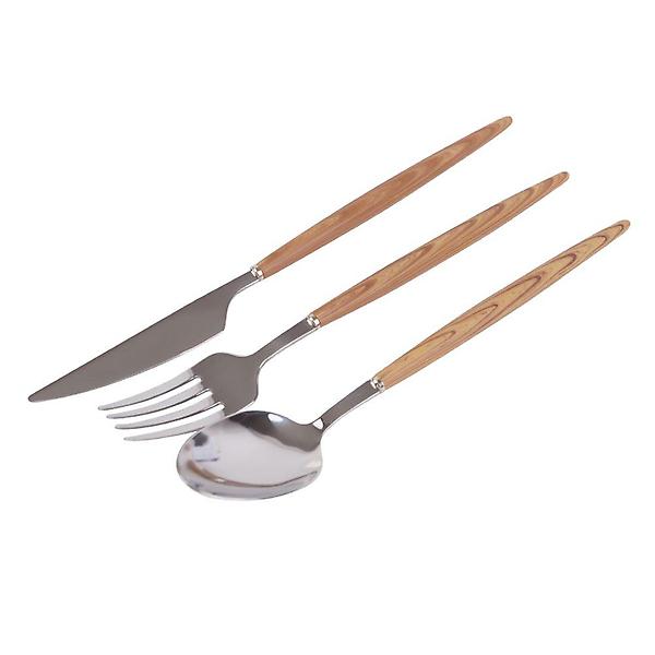  우드디자인 핸들 양식기 3p