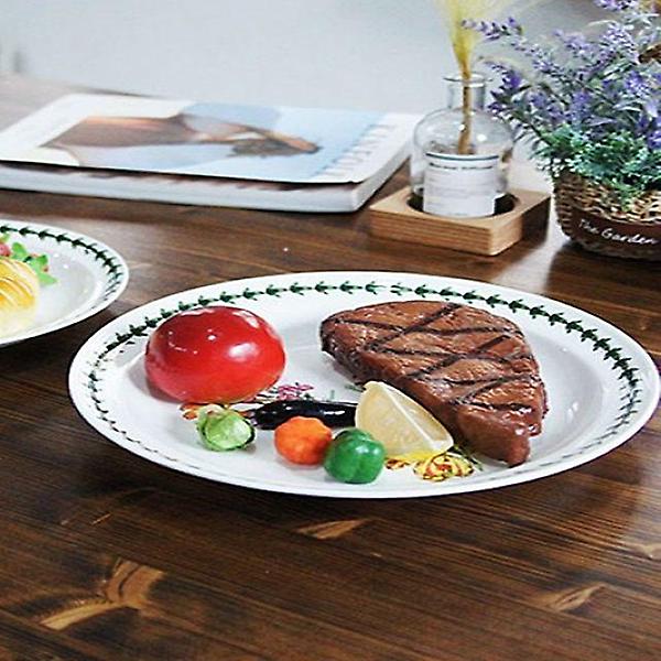  디너접시로 좋은 본차이나 야생화 원형접시 2P세트 중