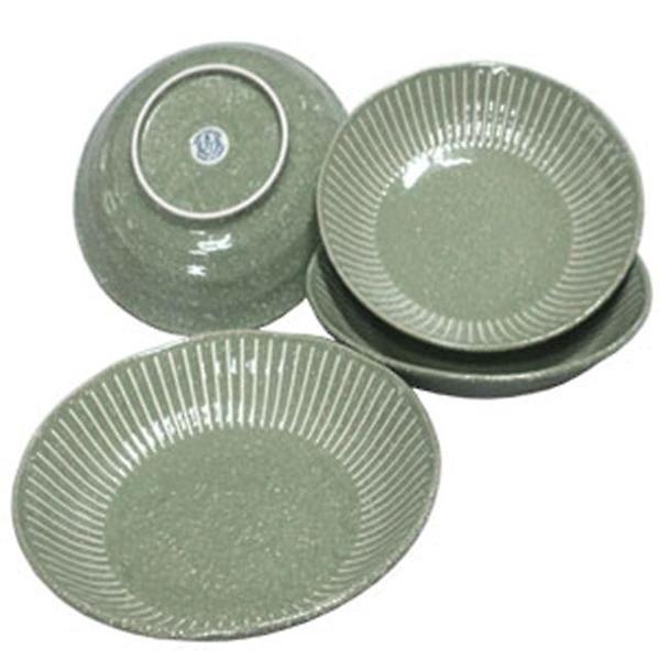  로얄아리따 도자기 접시 4개 그린 그릇 식기 찬기