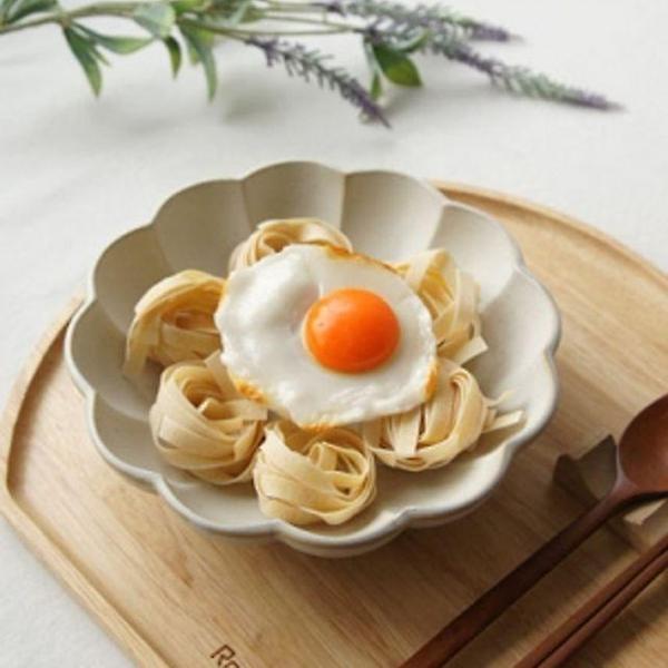  연꽃접시 특대 4P세트 도자기 파스타그릇 샐러드 메인