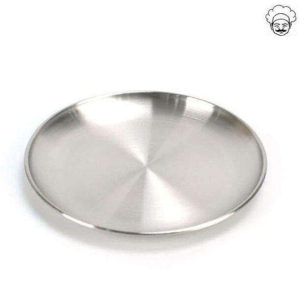  스텐 원형접시 스텐접시 40cm