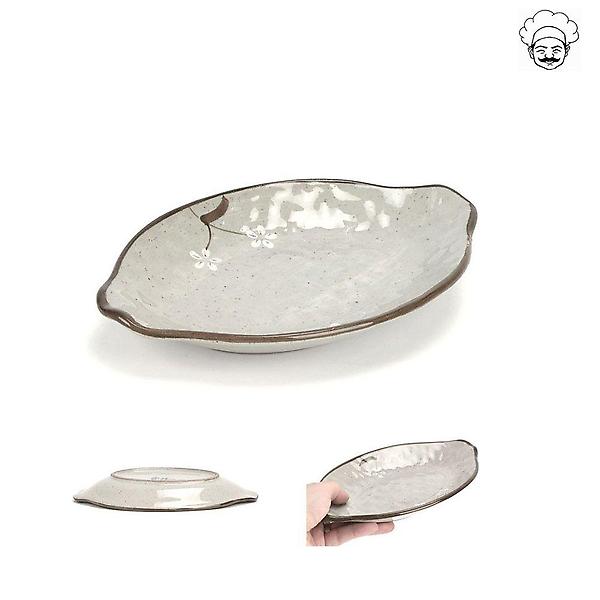  로코 설화 도자기 배타원구프 도자기접시