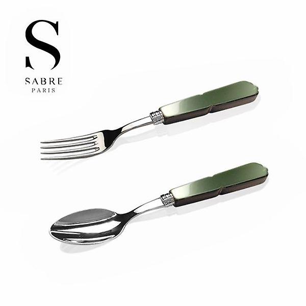  (사은품)사브르 디저트 스푼 포크 세트 블랙