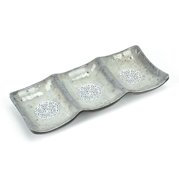  멜라민 한정식 3칸 종지 양념 반찬 그릇 20x8.7cm 6호