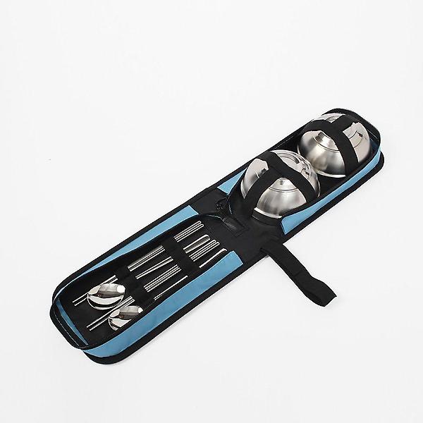  백팩킹 휴대용 2인 그릇 수저세트