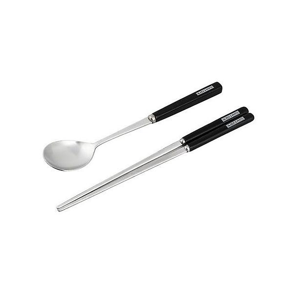  블랙 도자기 수저 심플한 수저 손잡이 도자기