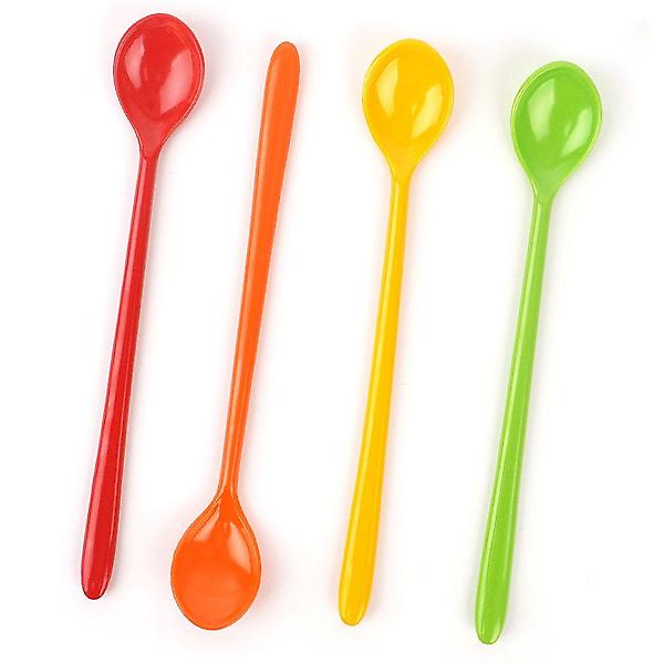  국산 멜라민 롱스푼 10P 커피 티스푼 꿀 요거트 스푼