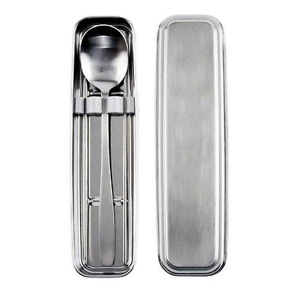  국산 스텐 수저세트 성인 수저 젓가락 수저통 1벌