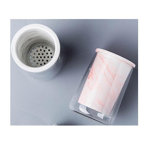  글라스 물빠짐 수저통 2칼라 1P 9x9.6x11.7x13.5cm