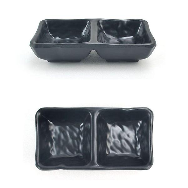  멜라민 2칸 종지 양념 소스 반찬 그릇 13x7cm 8호
