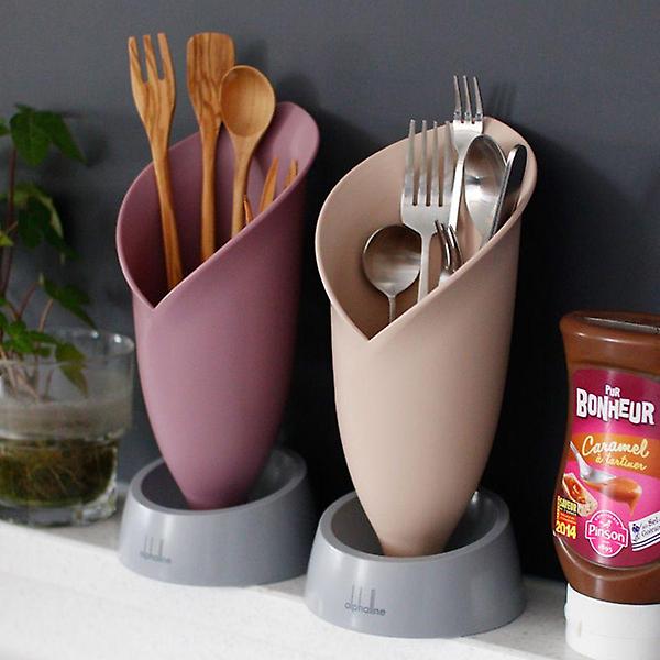  꽃모양 수저통 예쁜 수저 정리함 연필통 연필꽂이