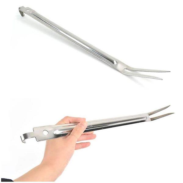  스텐 고기건지기 바베큐포크 고기포크 46.5x3cm 13호