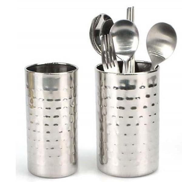 스텐 수저통 타공 물빠짐 스푼 젓가락통 수저꽂이 중