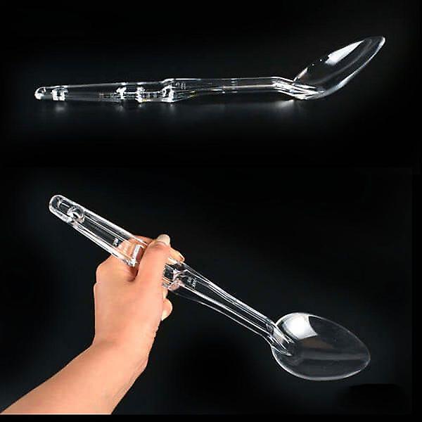  투명 PC재질 뷔페 요리 서빙 스푼 32.3cm 7호