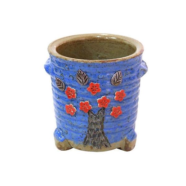  조각 수저통 나무(소)