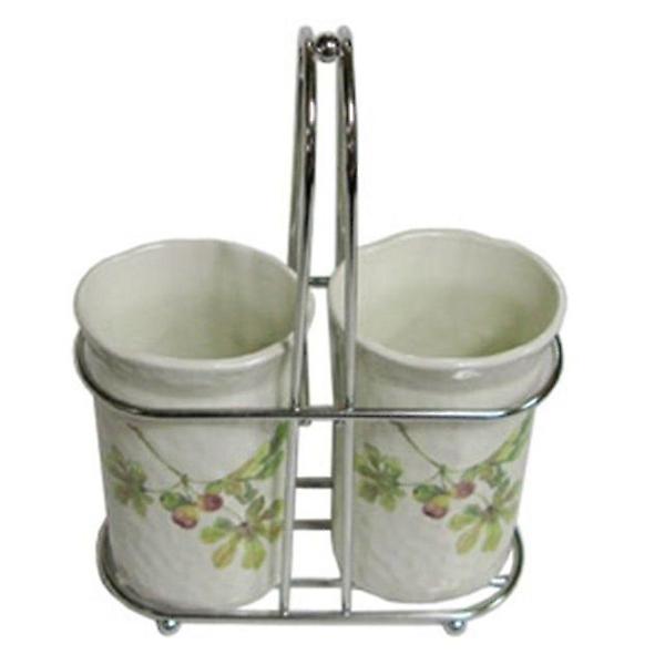  철기아트 수저통 수저꽂이 정리통 수저함 보관함 2칸