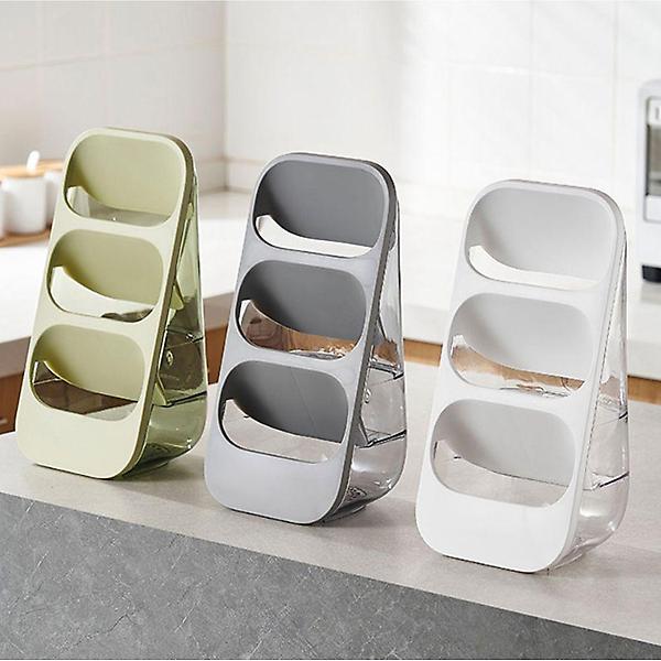  스탠드형 물빠짐 수저꽂이 주방 관리 3단 식기보관함