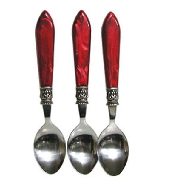  힘멜 티스푼 커트러리 숟가락 수저 스푼 레드 3개