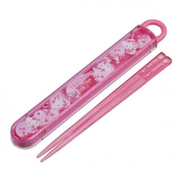  헬로키티 반짝반짝 슬라이드 젓가락세트 16.5cm