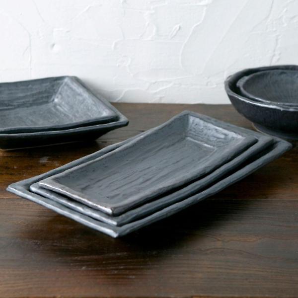  이천도자기 느낌 도래솔직사각접시 대 32cm