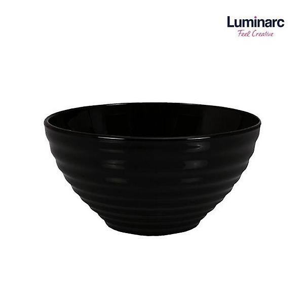  루미낙 대접 13cm 1p 블랙 국그릇 강화유리