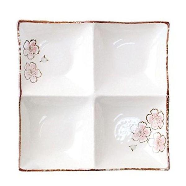  도자기 나눔 접시 반찬 그릇 안주 접시 찬기 4구 22cm