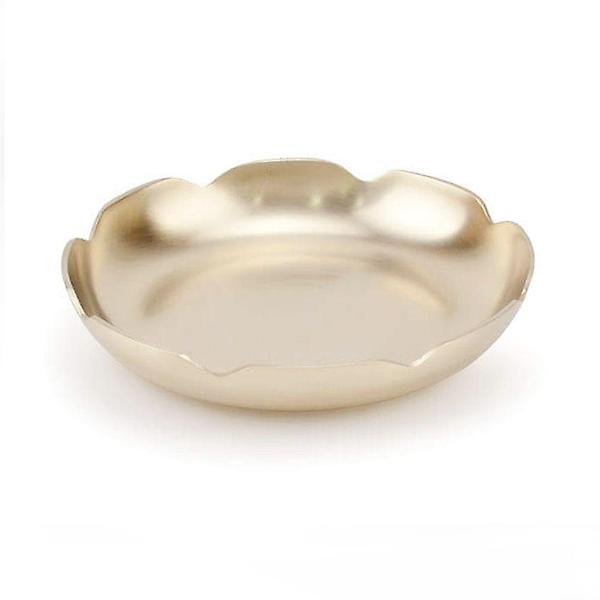  방짜유기 꽃모양 찬기 앞접시 24호