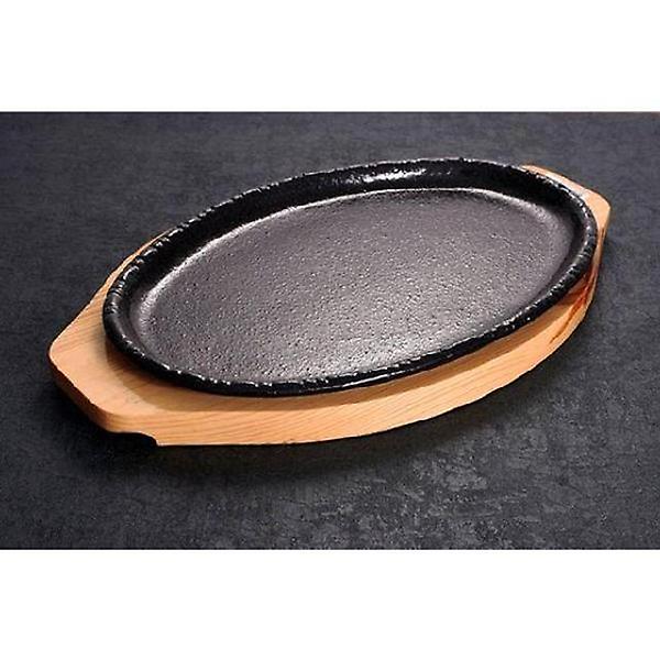  무쇠주물팬 타원 스테이크 4호 요리 접시 그릇 안주