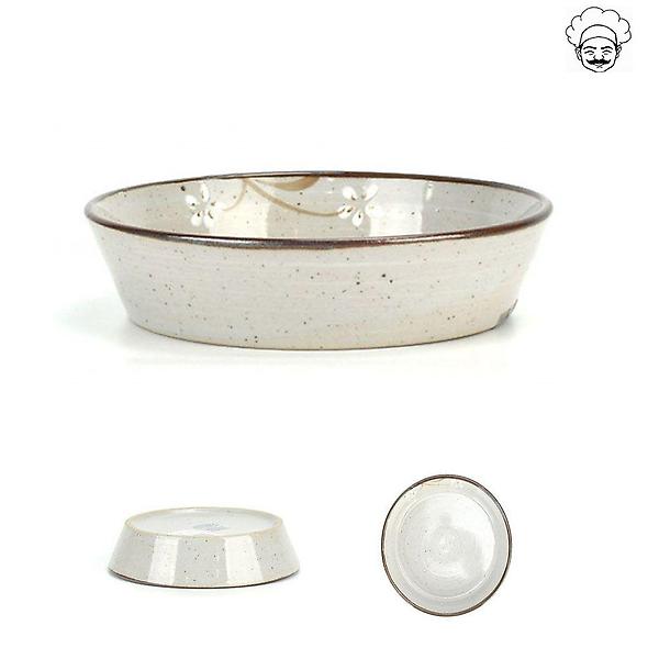  로코 설화 도자기 나물기 도자기찬기 접시 4호