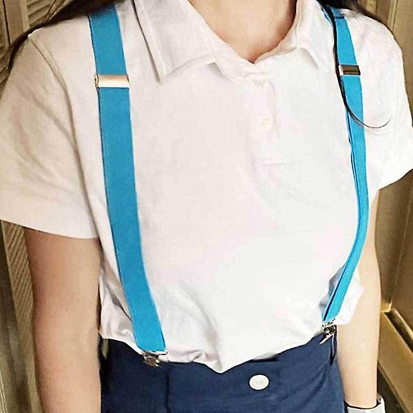  남성 성인멜빵 벨트 남자 멜빵벨트 서스펜더 블루