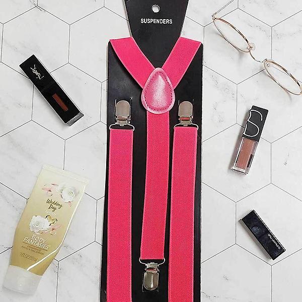  남성 핑크 성인멜빵 서스펜더 벨트 남자맬방 여자