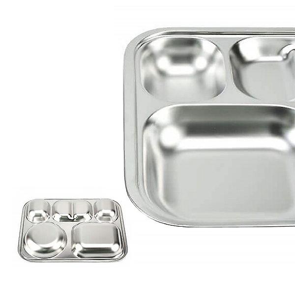  단체급식용 고급형 KB 사각4찬 스텐 급식판