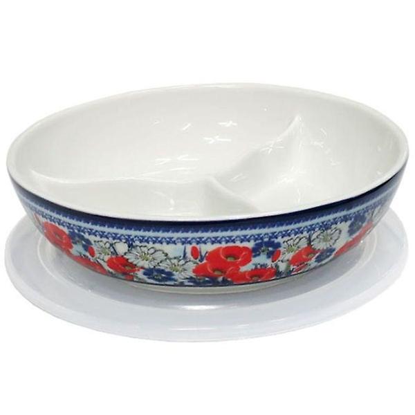  도자기 나눔 접시 밀폐용기 반찬통 그릇 찬합 특 21cm