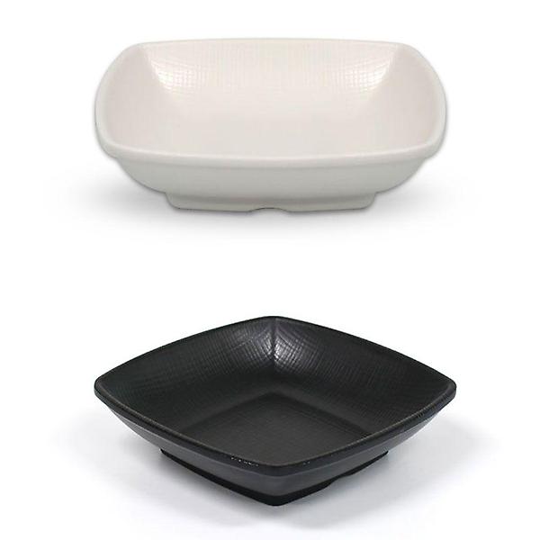  멜라민 한정식 사각 앞접시 반찬그릇 13.4cm 8호 크림