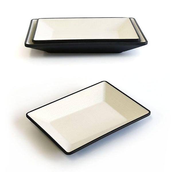  멜라민 한정식 사각 앞접시 반찬그릇 15.3x11.2cm 1호