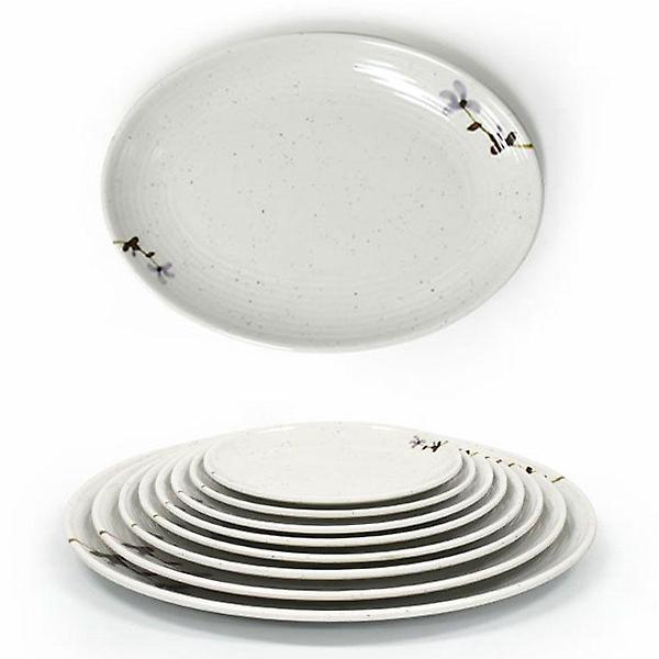  멜라민 한정식 타원 음식접시 반찬접시 26cm 4호