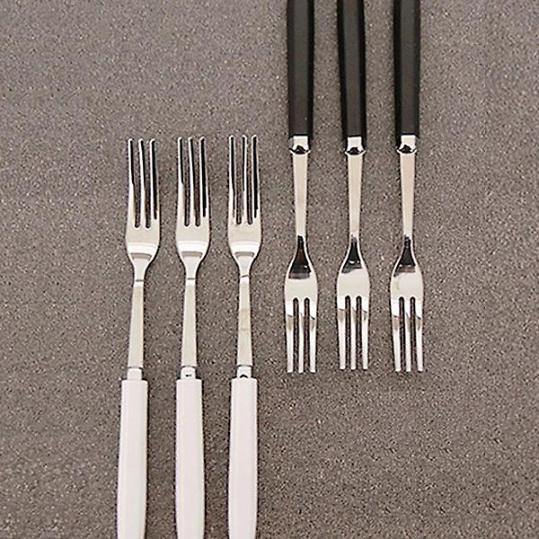  모던 스텐 티포크 3P 세트 그립감 좋은 디저트 식기